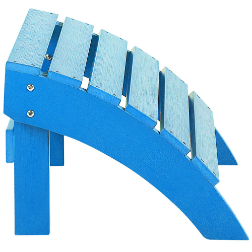 Beliani Garden Footstool ADIRONDACK Blue 2