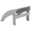 Beliani Garden Footstool ADIRONDACK Light Grey 5