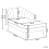 Beliani Left-Hand Chaise Longue ALLIER Velvet Light Grey 3