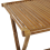 Beliani Bistro Table MOLISE 70 cm 70 cm Bamboo Brown 4