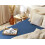 Beliani Fitted Sheet JANBU 140 x 200 cm Cotton Navy Blue 5