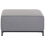 Beliani Ottoman ROVIGO Fabric Grey 4