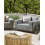 Beliani Armchair ROVIGO Fabric Grey 2