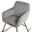 Beliani Rocking Chair LIARUM Velvet Grey 8