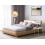 Beliani Bed Leather PARIS 140 x 200 cm (EU Double) Gold 4