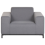 Beliani Armchair ROVIGO Fabric Grey 4