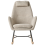Beliani Rocking Chair ARRIE Fabric Light Beige 4