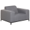 Beliani Armchair ROVIGO Fabric Grey 5