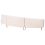 Beliani Curved Sofa 4 Seater MOSS Velvet Light Beige 7