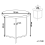 Beliani Side Table MELODY Light Brown 3