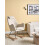 Beliani Rocking Chair ARRIE Fabric Light Beige 2
