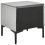 Beliani 2 Drawer Bedside Table SEZANNE Velvet Light Grey 3