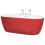 Beliani Freestanding Bathtub ROTSO 1700 x 800 mm Red 6
