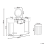 Beliani Dressing Table with Mirror and Stool VINAX LED Dark Green 3