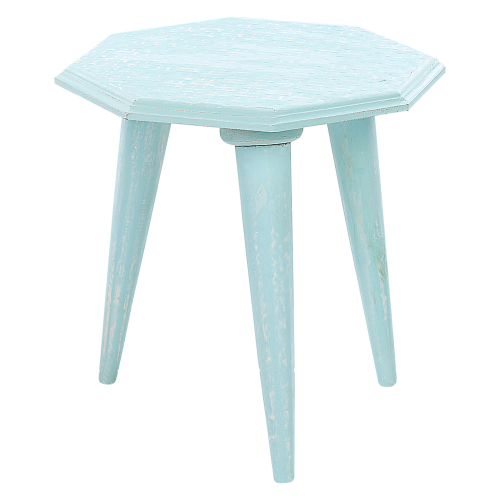 Beliani Set of 2 Side Tables KANRI Light Blue 2
