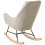 Beliani Rocking Chair ARRIE Fabric Light Beige 5