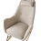 Beliani Rocking Chair ARRIE Fabric Light Beige 6