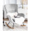 Beliani Rocking Chair ELLAN Velvet Light Grey 2