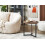 Beliani Side Table TIPPO Dark Brown 2