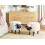 Beliani Storage Animal Stool SHEEP Sheep Fabric White 4