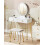 Beliani Dressing Table with Mirror and Stool CAEN LED White 2