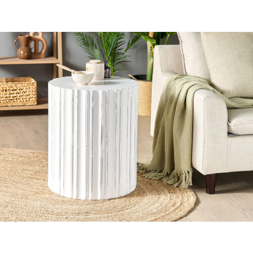 Beliani Side Table DEULI White 2