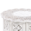 Beliani Side Table BADHI Mango Wood White 2