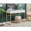 Beliani Console Table DAPHNE 100 cm 48 cm with Drawers White/ Gold 2