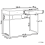 Beliani Console Table DAPHNE 100 cm 48 cm with Drawers White/ Gold 3