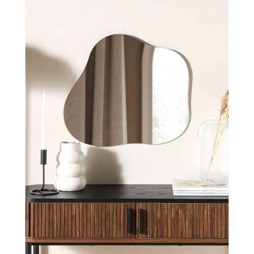 Beliani Wall Mirror BAGNEUX 50 cm 55 cm Silver 1