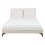 Beliani Bed Chenille MELLE 140 x 200 cm (EU Double) Light Beige 6