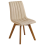 Beliani Set of 2 Dining Chairs CALGARY Fabric Beige 5