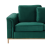 Beliani Corner Sofa OSLO Velvet Dark Green Left Hand 8