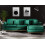 Beliani Corner Sofa OSLO Velvet Dark Green Left Hand 2