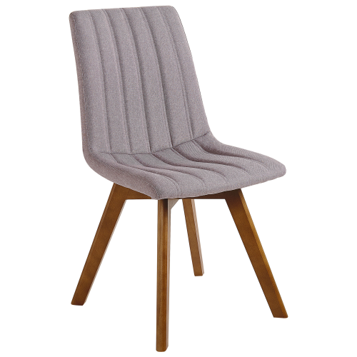 Beliani Set of 2 Dining Chairs CALGARY Fabric Taupe 2