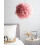 Beliani Pendant Lamp DRAVA Feathers Pink 2