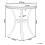 Beliani Bistro Table RIFREDDO 70 cm 70 cm Tempered Glass Black 3