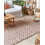 Beliani Rug GERZE Pink 160 x 230 cm Cotton 2