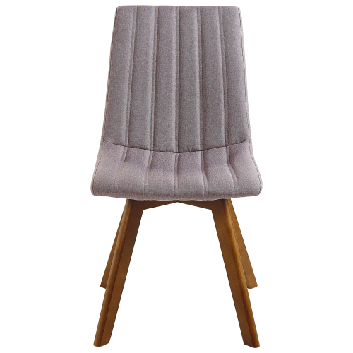 Beliani Set of 2 Dining Chairs CALGARY Fabric Taupe 1