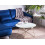 Beliani Coffee Table MERIDIAN Tempered Glass White/Gold 2