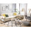 Beliani Corner Sofa Bed ROMEDAL Fabric Beige Left Hand 2
