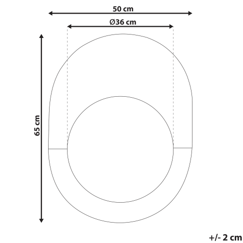 Beliani Wall Mirror RETY 50 cm 65 cm Stone Rose Gold 2