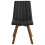 Beliani Set of 2 Dining Chairs CALGARY Fabric Black 4