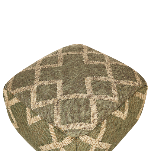 Beliani Pouffe GOPI Jute Green 1
