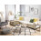 Beliani Corner Sofa Bed ROMEDAL Fabric Beige Right Hand 2