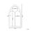 Beliani Wall Mirror TRELLY 62 cm x 113 cm Metal White 5