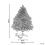 Beliani Artificial Snowy Christmas Tree MASALA 120 cm White 3