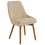 Beliani Set of 2 Dining Chairs MELFORT Fabric Beige 3