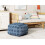 Beliani Pouffe VISHVI Cotton Blue 2