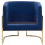 Beliani Armchair SIRKKA Velvet Dark Blue 6